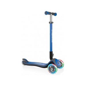 Globber - Koloběžka Elite Deluxe Lights Navy Blue