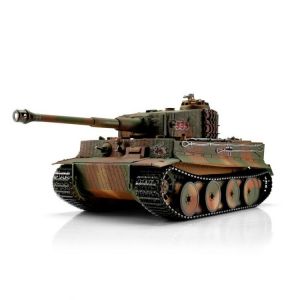 TORRO tank PRO 1/16 RC Tiger I střední verze vícebarevná kamufláž - infra IR - kouř z hlav