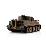 TORRO tank PRO 1/16 RC Tiger I střední verze vícebarevná kamufláž - infra IR - kouř z hlav