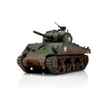 TORRO tank PRO 1/16 RC M4A3 Sherman 75mm kamufláž zelená - infra IR - kouř z hlavně