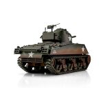 TORRO tank PRO 1/16 RC M4A3 Sherman 75mm kamufláž zelená - infra IR - kouř z hlavně