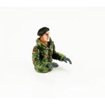 1/16 půl figurka německého velitele tanku Leoparda, ručně malovaný