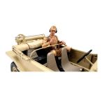 1/16 Schwimmwagen, obsluha vysílačky, ručně malovaný, 1 ks. (AFRIKA CORPS)