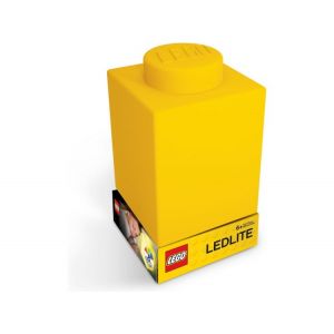 LEGO noční lampička Silikonová kostka žlutá