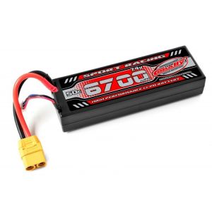 Sport Racing 50C - 6700mAh - 7,4V-LiPo Stick Hardcase-XT90