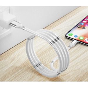 Magnetický samonavíjecí USB nabíjecí kabel (Type-C) (180 cm)