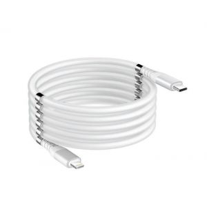 Magnetický samonavíjecí USB nabíjecí kabel (Type-C to Lightning)(90cm)