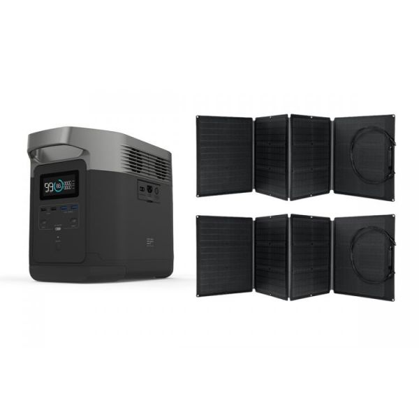 EcoFlow DELTA (Mezinárodní verze) + 2x solární panel 110W
