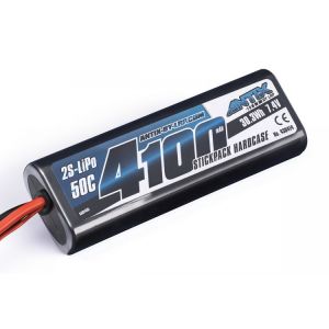 ANTIX by LRP 4100mAh - 7.4V - 50C LiPo Car Stickpack Hardcase - Tamiya konektor