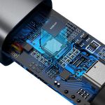 Baseus Steel Cannon USB - LAN, Gigabit network adapter (grey)