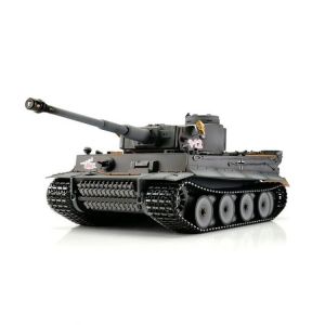 TORRO tank PRO 1/16 RC Tiger I dřívější verze šedá kamufláž - BB - kouř z hlavně