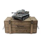 TORRO tank PRO 1/16 RC Tiger I dřívější verze šedá kamufláž - BB - kouř z hlavně