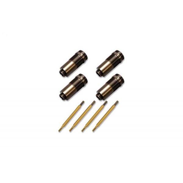 Traxxas tělo tlumiče GTR hliník/PTFE, pístnice TiN (4)