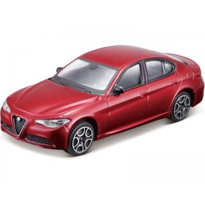 Bburago Alfa Romeo Giulia 1:43 červená metalíza