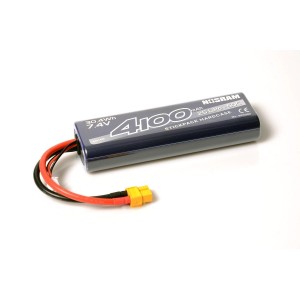 NOSRAM 4100mAh - 7.4V - 50C LiPo Car Stickpack Hardcase - XT60 konektor