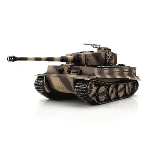 TORRO tank PRO 1/16 RC Tiger I pozdní verze pouštní verze kamufláž - BB - kouř z hlavně
