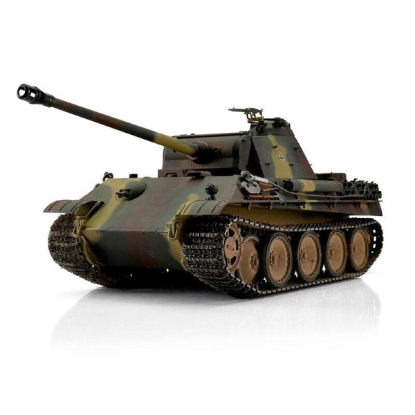 TORRO tank PRO 1/16 RC Panther G vícebarevná kamufláž - BB Airsoft - kouř z hlavně