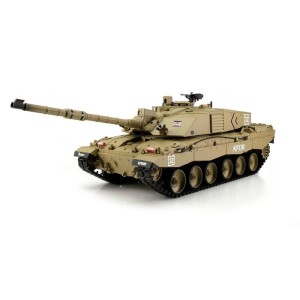 TORRO tank 1/16 RC CHALLENGER 2 písečný kamufláž - BB Airsoft+IR (kovové pásy)