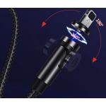 2.1A U59 Lightning Kabel s Otočnou Magnetickou Koncovkou (1m)