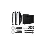 Nanlite FS-300 Sada 2 LED svetel se stojany a softboxy