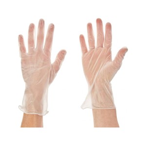 Rukavice jednorázové latexové, pudrované 100ks, velikost S