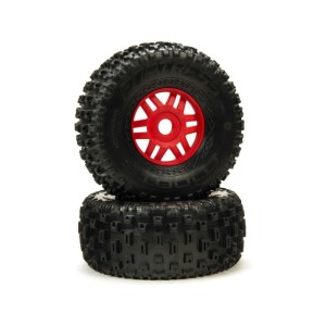 Arrma kolo s pneu dBoots Fortress červené (pár)
