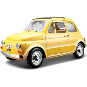 Bburago Fiat 500F 1965 1:24 žlutá