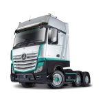 Bburago Mercedes-Benz Actros Gigaspace stříbrný