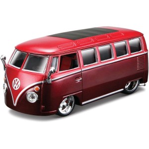 Bburago Plus Volkswagen Van Samba 1:32 červená