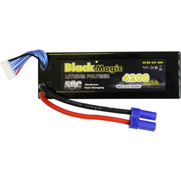 Black Magic LiPol Car 22.2V 4200mAh 50C EC5