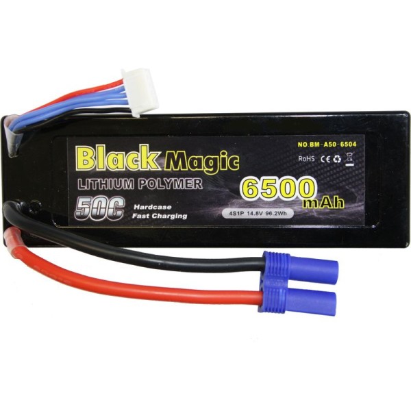 Black Magic LiPol Car 14.8V 6500mAh 50C EC5