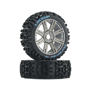 Duratrax kolo 3.2” Buggy H17x34mm Lockup C2 Spoke chrom (2)