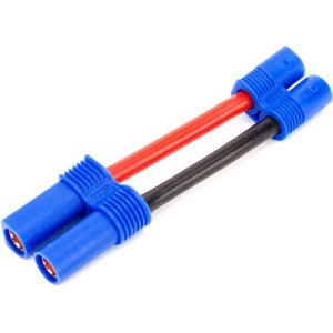 E-flite konverzní kabel EC5 baterie - EC3 přístroj 12AWG 7cm