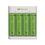 GP USB nabíječ Eco E441 + 4AA GP ReCyko 2100