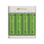 GP USB nabíječ Eco E411 + 4AA GP ReCyko 2100