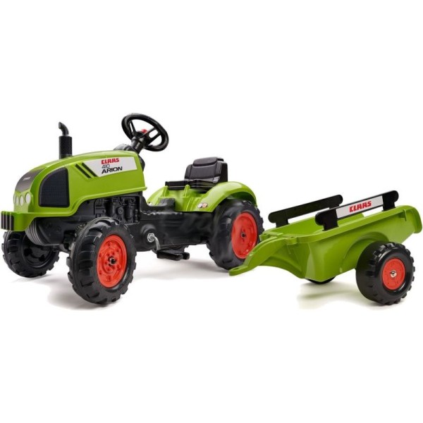 FALK - Šlapací traktor Claas Arion 410 s vlečkou