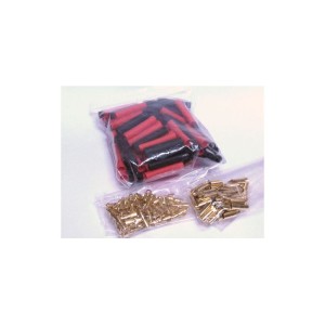Konektor zlacený 3.5mm se smrťovacími bužírkami (50 párů)