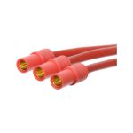 Konektor zlacený 3.5mm 3-pin samice s kabelem 14AWG 10cm