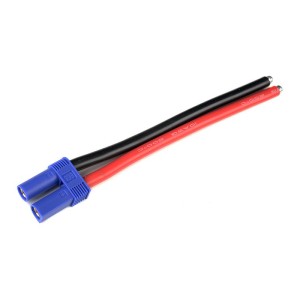 Konektor zlacený EC5 baterie s kabelem 10AWG 12cm