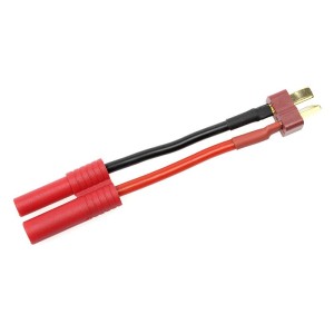 Konverzní kabel Deans samec - 4.0mm zlacený 14AWG