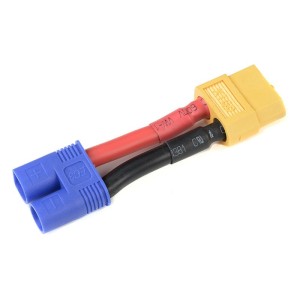 Konverzní kabel EC3 přístroj - XT-60 baterie 12AWG