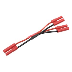 Kabel Y paralelní 2.0mm zlacený 14AWG 12cm