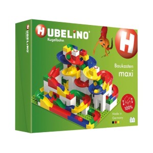 HUBELINO Kuličková dráha - set s kostkami Maxi 213 dílků