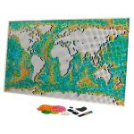 LEGO ART - Mapa světa