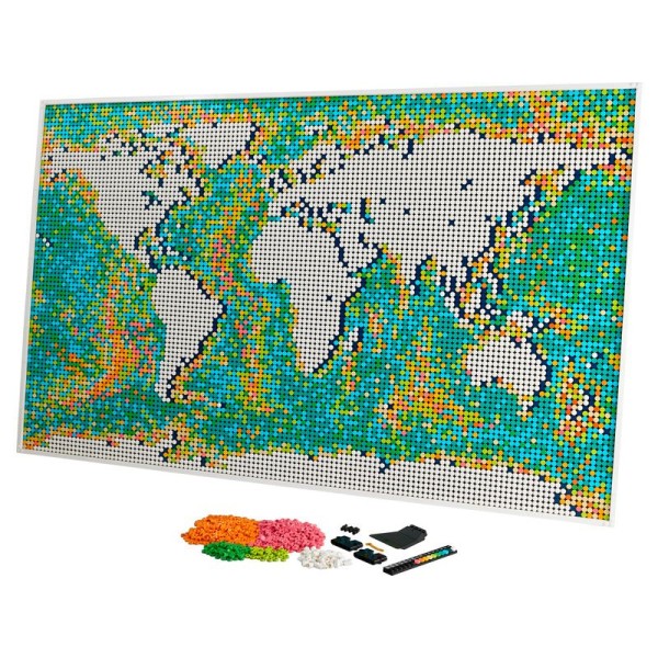 LEGO ART - Mapa světa