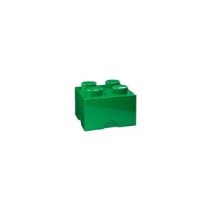 LEGO úložný box 250x250x180mm - tmavě zelený