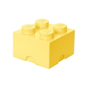 LEGO úložný box 250x250x180mm - světle žlutý