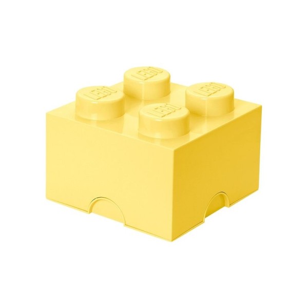LEGO úložný box 250x250x180mm - světle žlutý