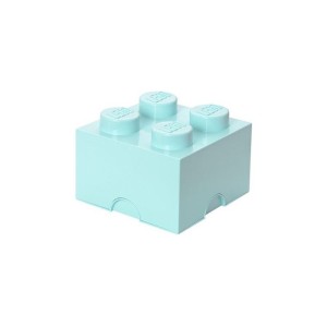 LEGO úložný box 250x250x180mm - aqua