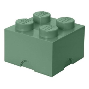 LEGO úložný box 250x250x180mm - army zelená